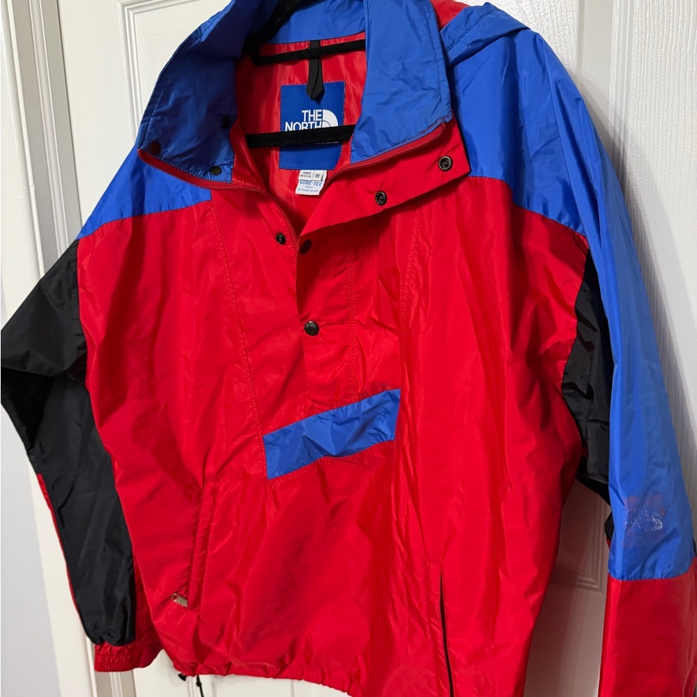 The North Face Vintage Y2K Red Blue Black Gore Tex Winter Snow Ski Jacket medium - Picture 2 of 6